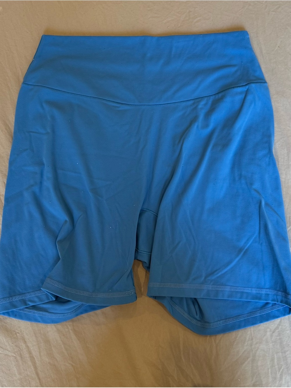 Women's Blue High-Waist Active Shorts